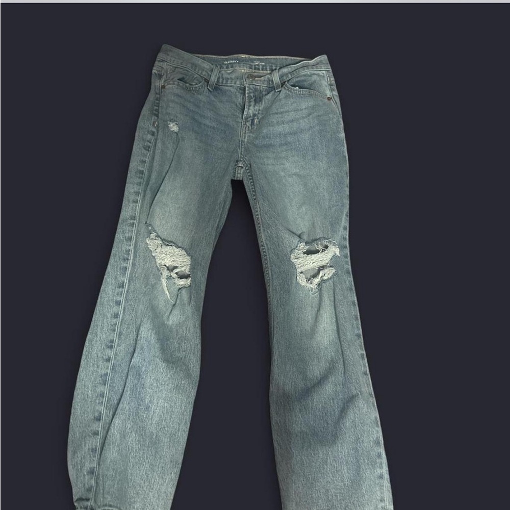 Old Navy Light Blue Distressed boyfriend Jean